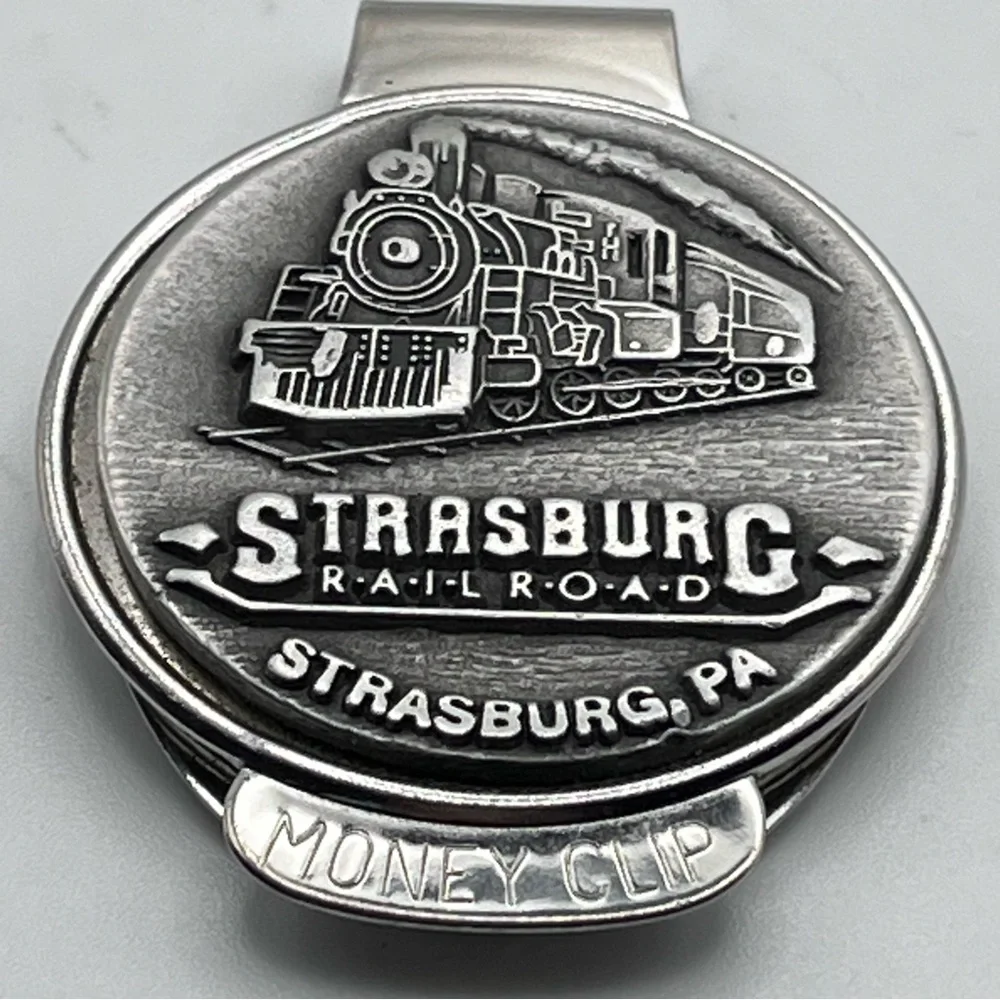 Strasburg Railroad Silver‎ Money Clip Pennsylvania